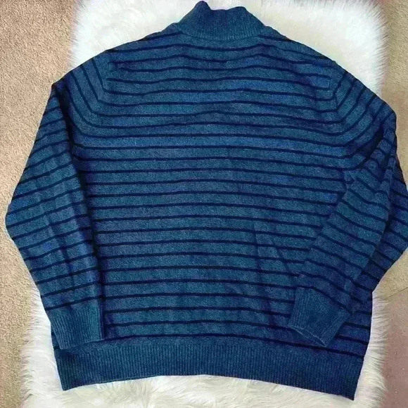 American Eagle Striped Pullover Button Neck Sweater XXL - Picture 3 of 4